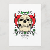 Skull Heart Grunge Briefkaart (Voorkant)
