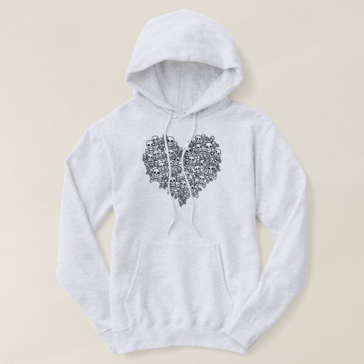 Skull Heart Hoodie (Design voorkant)