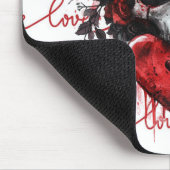 Skull & Heart “Love” Muismat (Hoek)