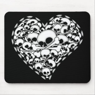 Skull Heart Muismat