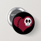 Skull Heart Ronde Button 5,7 Cm (Voorkant /achterkant)