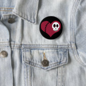 Skull Heart Ronde Button 5,7 Cm (In situ)