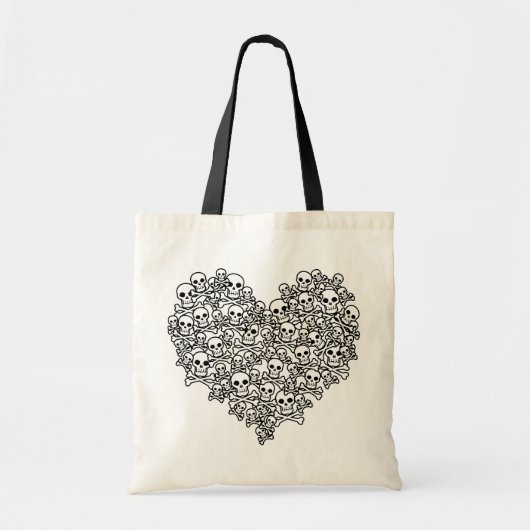 Skull Heart Tote Bag (Voorkant)