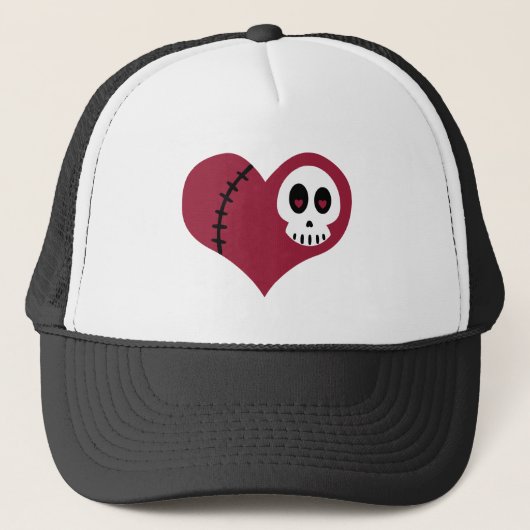 Skull Heart Trucker Pet (Voorkant)