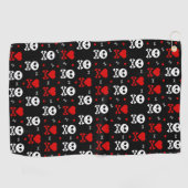 Skull Hearts Golfhanddoek (Horizontaal)