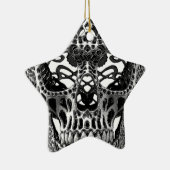 Skull Hearts Keramisch Ornament (Rechts)