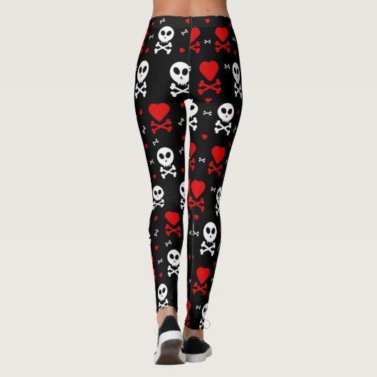 Skull Hearts Leggings (Achterkant)