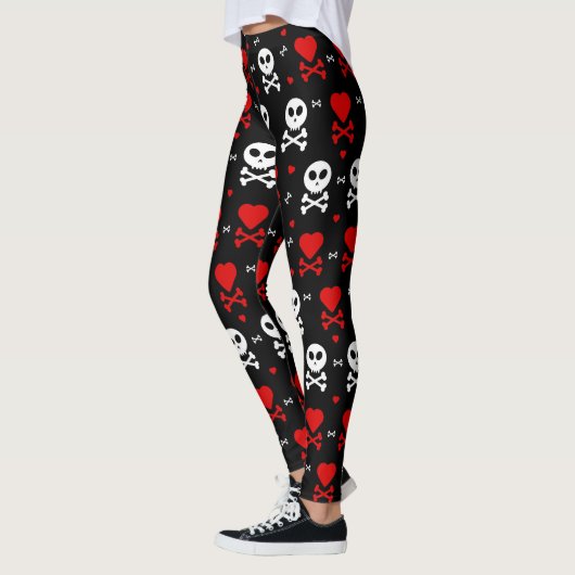 Skull Hearts Leggings (Links)