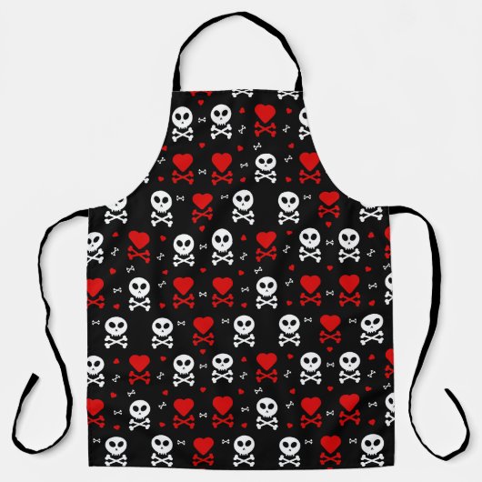 Skull Hearts Schort (Voorkant)