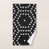 Skull Hexagon Pattern Bad Handdoek (Handdoek)