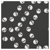 Skull Hexagon Pattern Fabric Stof (Close Up)