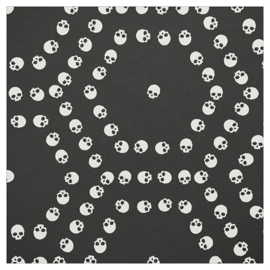 Skull Hexagon Pattern Fabric Stof (Swatch)