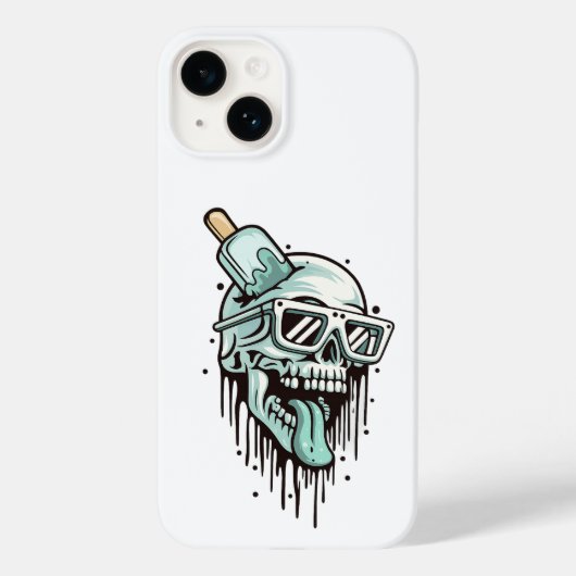 Skull Hoodie & Shades Telefoonhoesje – Edgy Urban  Case-Mate iPhone Case (Achterkant)