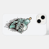 Skull Hoodie & Shades Telefoonhoesje – Edgy Urban  Case-Mate iPhone Case (Achterkant (horizontaal))