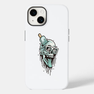 Skull Hoodie & Shades Telefoonhoesje – Edgy Urban iPhone 14 Hoesje