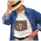 Skull Horns Desert. Harris-Walz. Black T-shirt