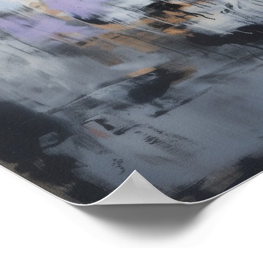 Skull Horns Magical Witchy AI Art Matte Value Poster (Hoek)