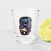 Skull Horror Kitten Shot Glas (Voorkant)