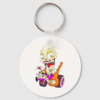 Skull Hot Rod Sleutelhanger