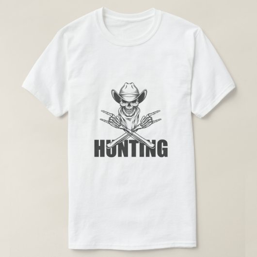 Skull Hunter T-Shirt – Rugged & Rebellious (Design voorkant)