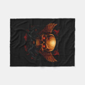 Skull I Refuse To Kiss Anybody's You W Be Mad Over Fleece Deken (Voorkant (Horizontaal))