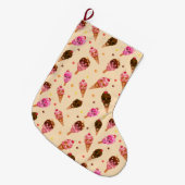 Skull Ice Cream Grote Kerstsok (Voorkant (Hangend))