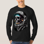 Skull in an astronaut helmet skull astronaut t-shirt (Voorkant)