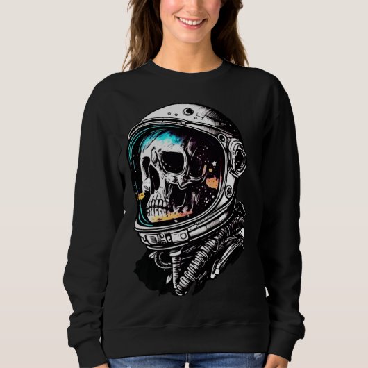Skull in an astronaut helmet skull astronaut trui (Voorkant)