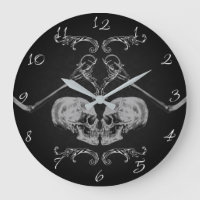 "Skull in Love"  skeletten zwart