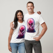 Skull in Rose Glass T-shirt (Unisex)