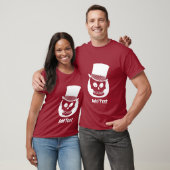 Skull in Top Hat, voeg tekst toe (Unisex)