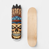 Skull Indian Persoonlijk Skateboard (Voorkant)