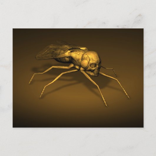 Skull Insect Briefkaart (Voorkant)