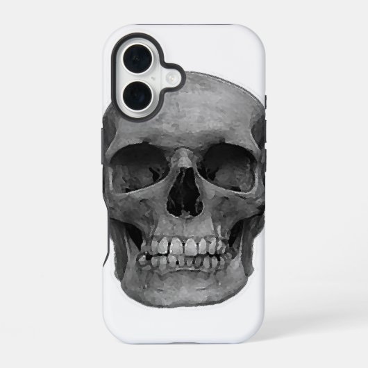 Skull iPhone 16 Hoesje (Achterkant)