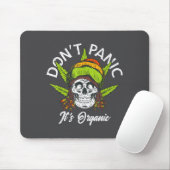 Skull Jamaica Rasta Funny Don´t Panic It´s Organic Muismat (Met muis)