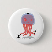 Skull Jellyfish Ronde Button 5,7 Cm (Voorkant)