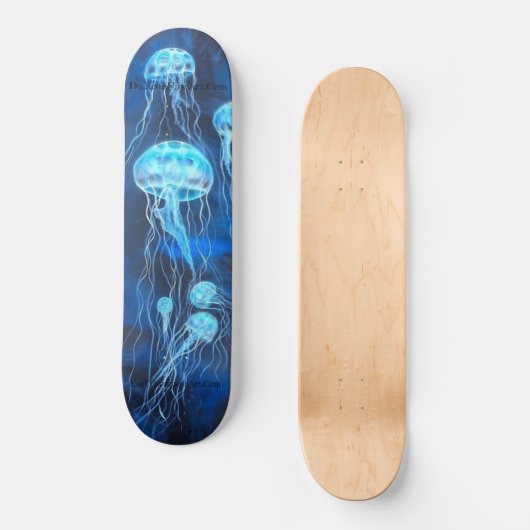 Skull Jellyfish Schaats Deck Persoonlijk Skateboard (Voorkant)
