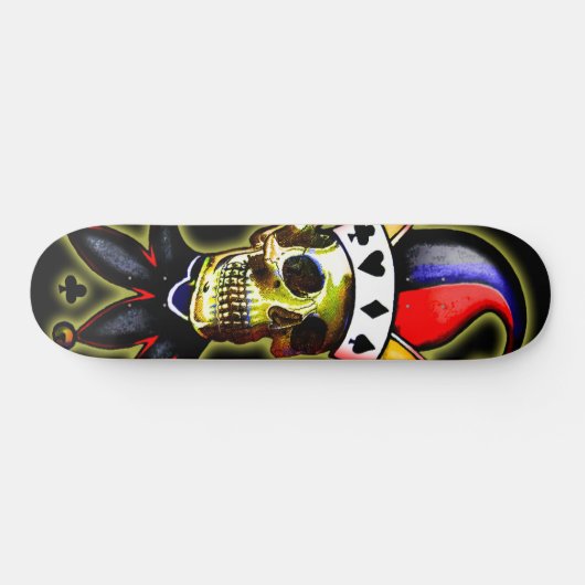 Skull Jester Skateboard (Horizontaal)