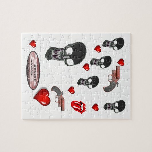 Skull Jigzaag Puzzle Legpuzzel (Horizontaal)