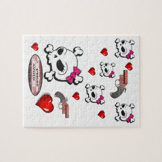 Skull Jigzaag Puzzle Legpuzzel (Horizontaal)