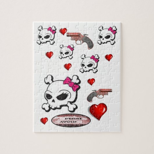 Skull Jigzaag Puzzle Legpuzzel (Verticaal)