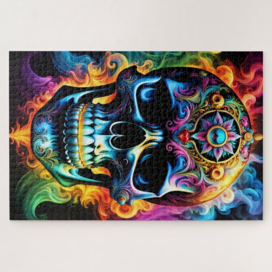 Skull Jigzaag Puzzle Legpuzzel (Horizontaal)