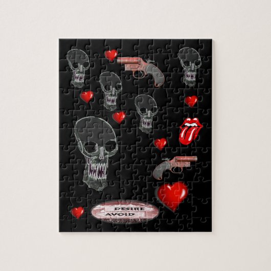 Skull Jigzaag Puzzle Legpuzzel (Verticaal)