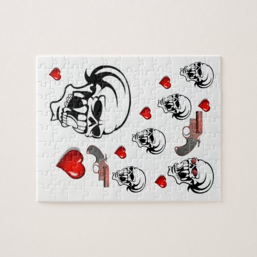 Skull Jigzaag Puzzle Legpuzzel (Horizontaal)