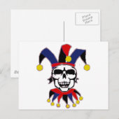 Skull Joker Briefkaart (Voorkant / Achterkant)