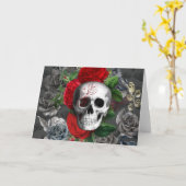 Skull Kaart (Gele Bloem)