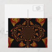 Skull Kaleidoscope Art Print Briefkaart (Voorkant / Achterkant)