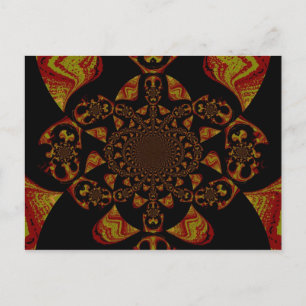 Skull Kaleidoscope Art Print Briefkaart