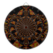 Skull Kaleidoscope Art Print Dartbord (Voorkant)