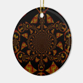 Skull Kaleidoscope Art Print Keramisch Ornament (Links)